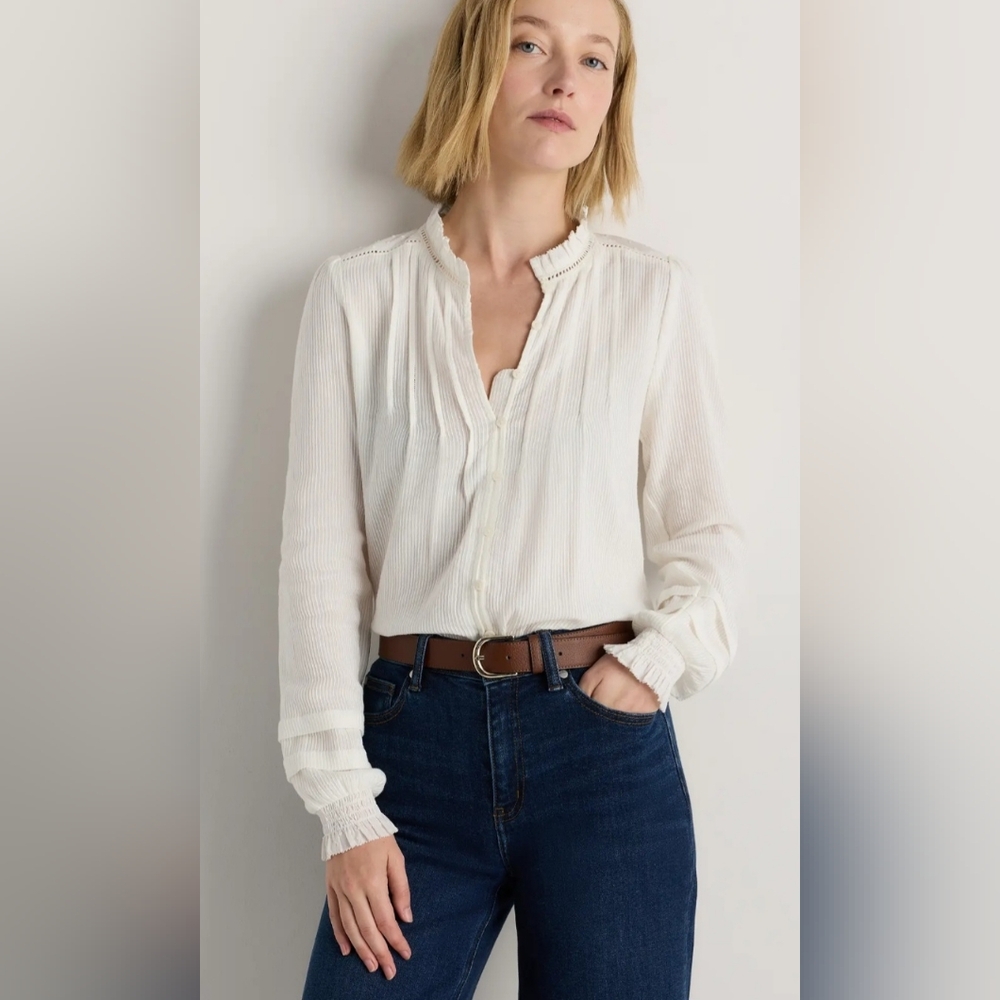 Quince White Blouse